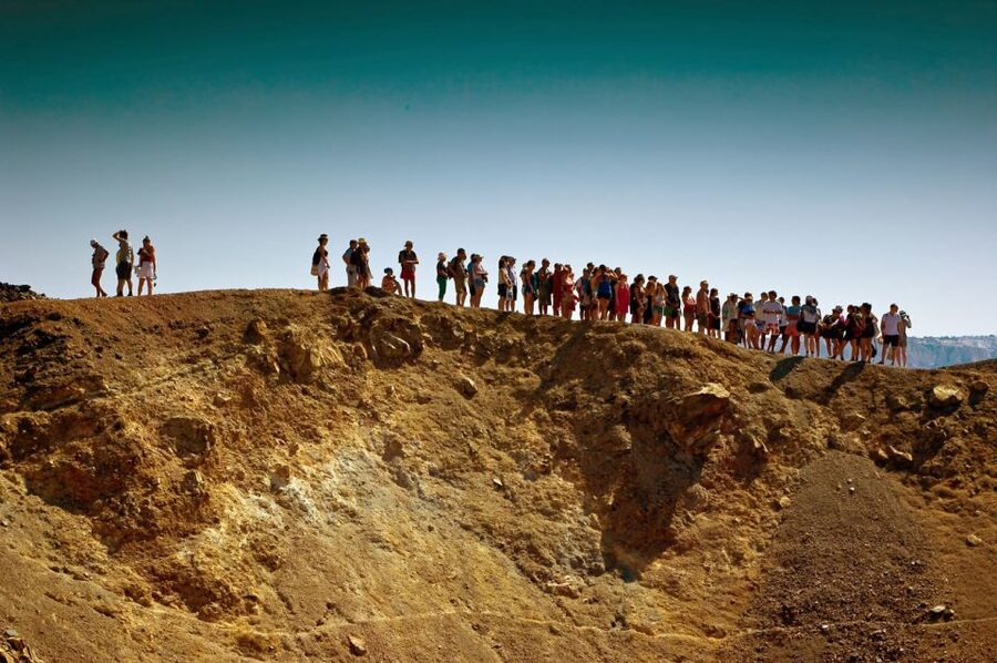 1-Day Boat Trip: Santorini Volcano, Thirassia & Oia Sunset - Sailing back under Oia: views that feel different from land