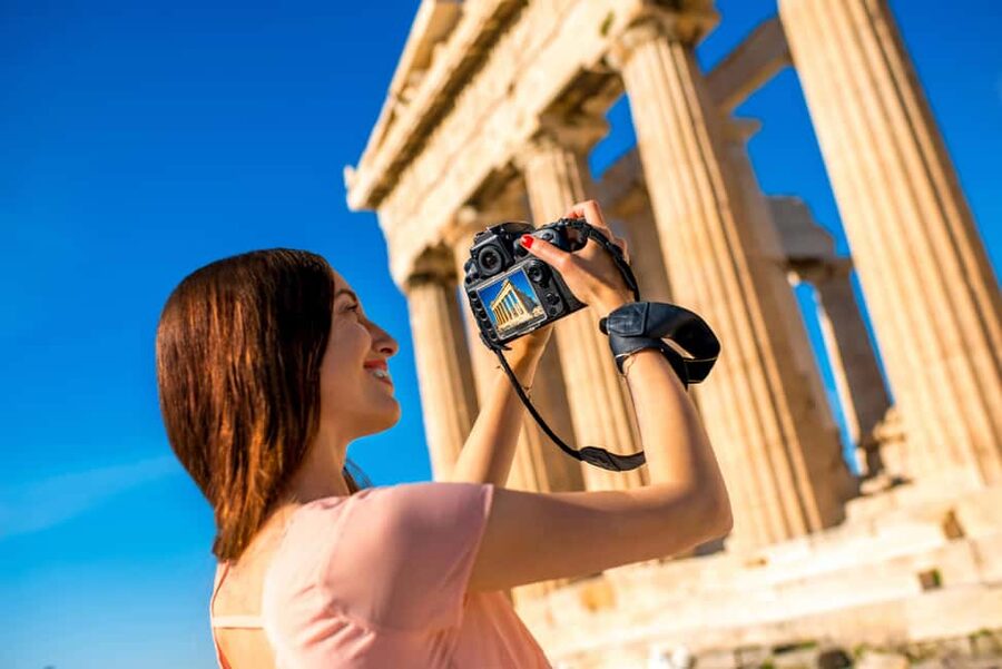 Acropolis and Parthenon: Guided Tour in Italian with Skip-the-Line Ticket - The South Side Walk: Views Over Athens and a More Comfortable Pace