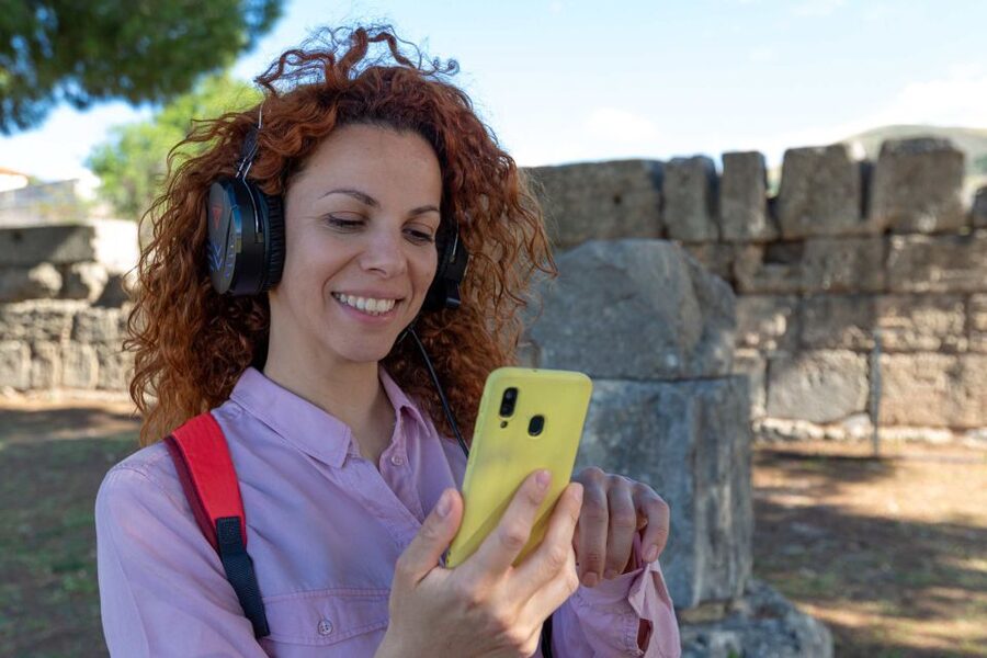 Acropolis of Lindos with Multilingual 3D Audiovisual Tour - From sanctuary to castle: the timeline the audio keeps returning to