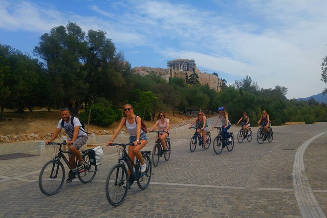 Acropolis & Parthenon Small Group Tour - E-bike setup: getting comfortable before you hit Athens
