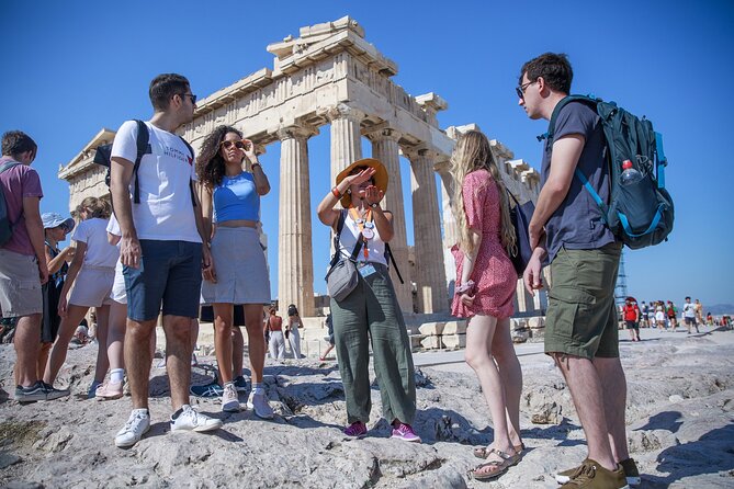 Acropolis Walking Tour, Including Syntagma Square & City Center - Inside the Acropolis: Propylaea, Nike Temple, then the Parthenon