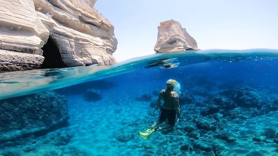 Adamantas: Full-Day Milos & Poliegos Boat Tour with Meals - Breakfast on the water, plus the Milos “wow” factor early