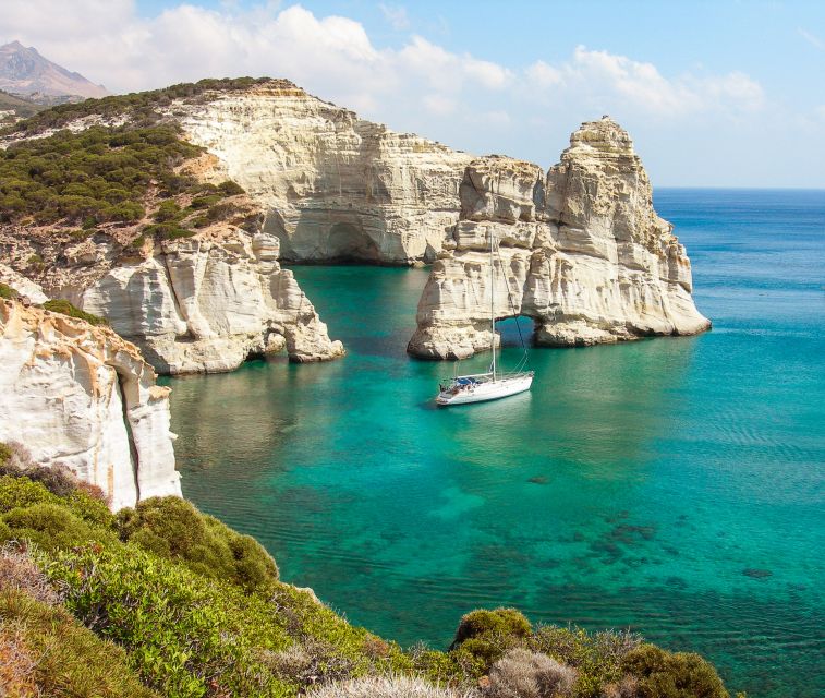 Adamas: Milos & Polyaigos Full-Day Sailboat Tour with Lunch - Gerakas Beach: Swim Time That Balances Out the Caves