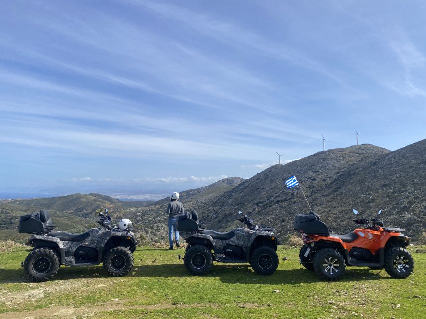 Agia Pelagia Crete Quad Bike authentic backland Tour - Achlada, orange village energy, and a short food tasting stop