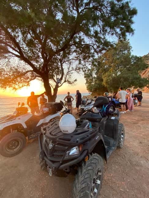 Agia Pelagia: Sunset or Morning Quad Tour & Ghost Town Visit - Sunset From the Coast: Your Sea-View Photo Window