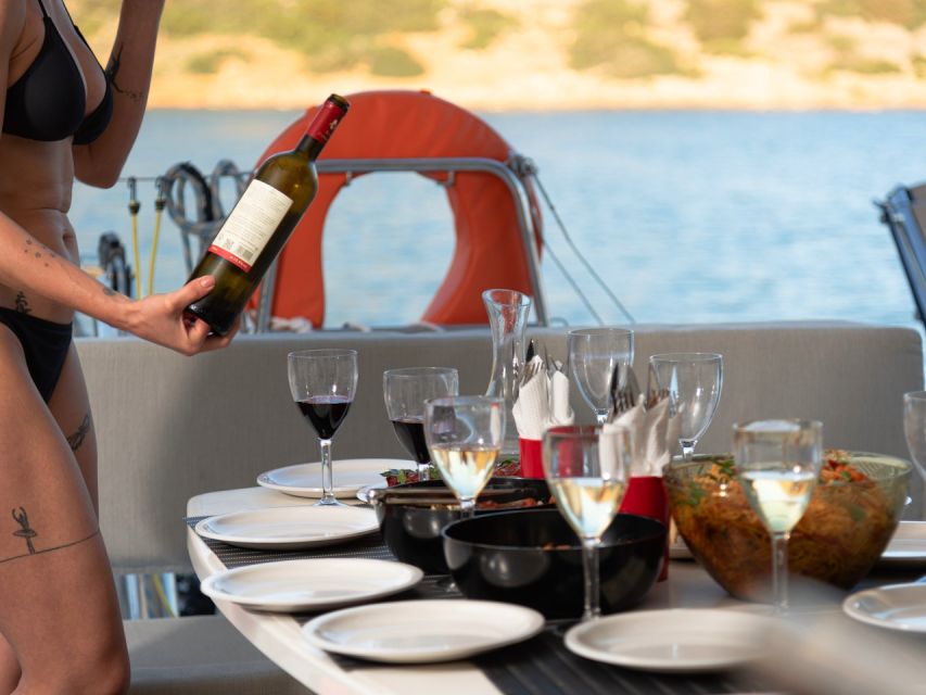 Agios Nikolaos All-inclusive Catamaran Cruise & Water Toys - Unlimited drinks, Wi-Fi, and the comfort details that matter