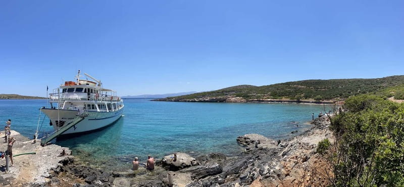Agios Nikolaos: Fun Cruise Around Elounda Bay - Kolokytha Beach stop: turquoise water and an easy first hour