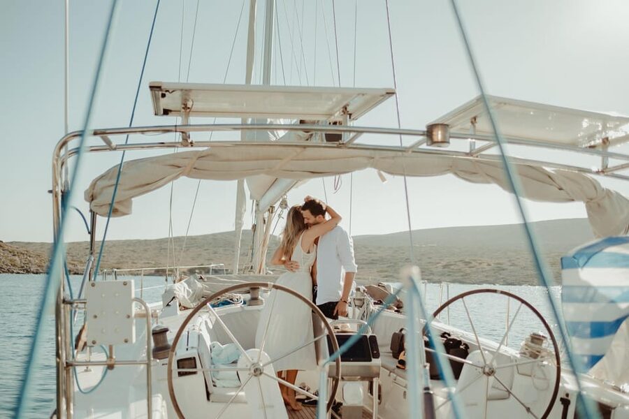 Agios Nikolaos: Golden Hour Sailboat Tour with Wine & Snacks - Practical info: meeting point, ID, and what to pack
