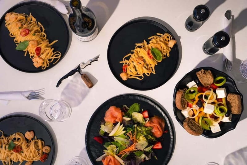 Agios Nikolaos: Sailing Trip Catamaran Lunch and Water Toys - Lunch, wine, and the onboard food rhythm that keeps the day easy