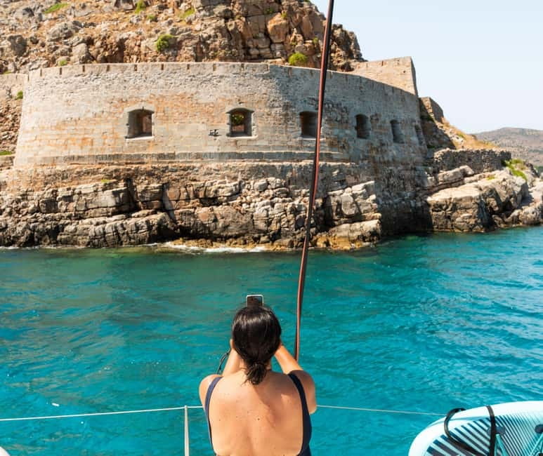 Agios Nikolaos: Spinalonga and Kolokytha Catamaran with Meal - Kolokytha and Glaronisi swim break: crystal water plus real activities