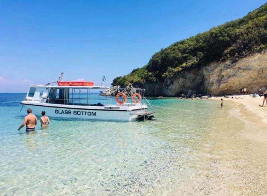 Agios Sostis: Marathonissi, Keri Caves, and Turtle Spotting - Keri Caves from the Boat: Blue Light and Real Swim Time