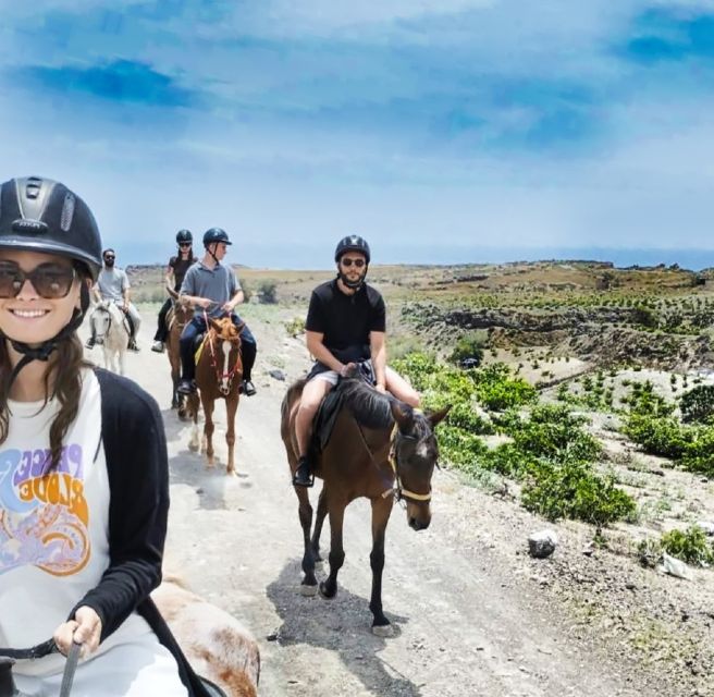 Akrotiri: Guided Horseback Riding Day Trip to a Beach - Akrotiri to Vlychada on horseback: the big idea