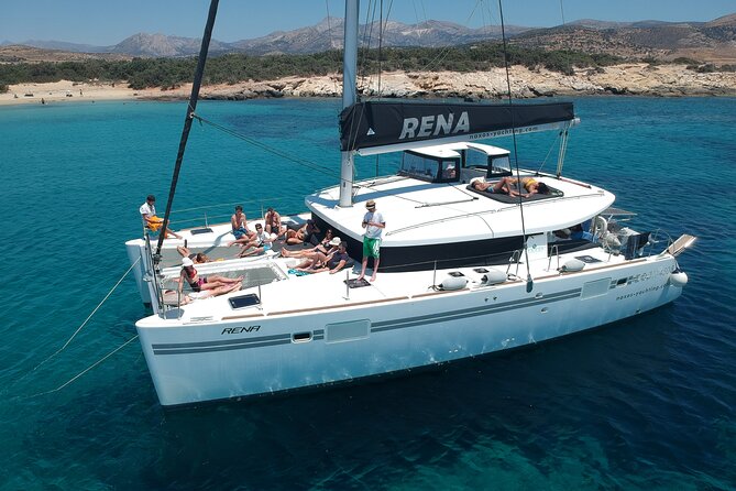 All-Inclusive Catamaran Day Cruise - The On-Board Greek Lunch, Wine, Beer, and Coffee That Make It Worth the Price