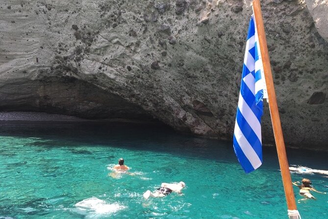 Antiparos & Despotiko Kaiki Cruise — Coves, Swim & BBQ - Mastihari Cave and sea-cliff views that don’t come from postcards