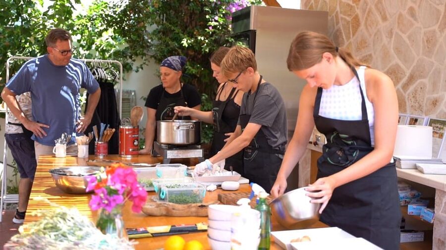 Argassi: Zakynthian Culture & Greek Cooking Class with Lunch - Argassi and the Green Frog vibe in a relaxed 4 hours