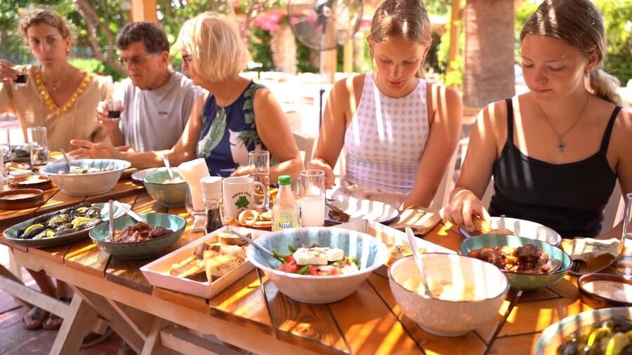 Argassi: Zakynthian Culture & Greek Cooking Class with Lunch - Morning start: coffee or mountain tea and a quick cultural warm-up