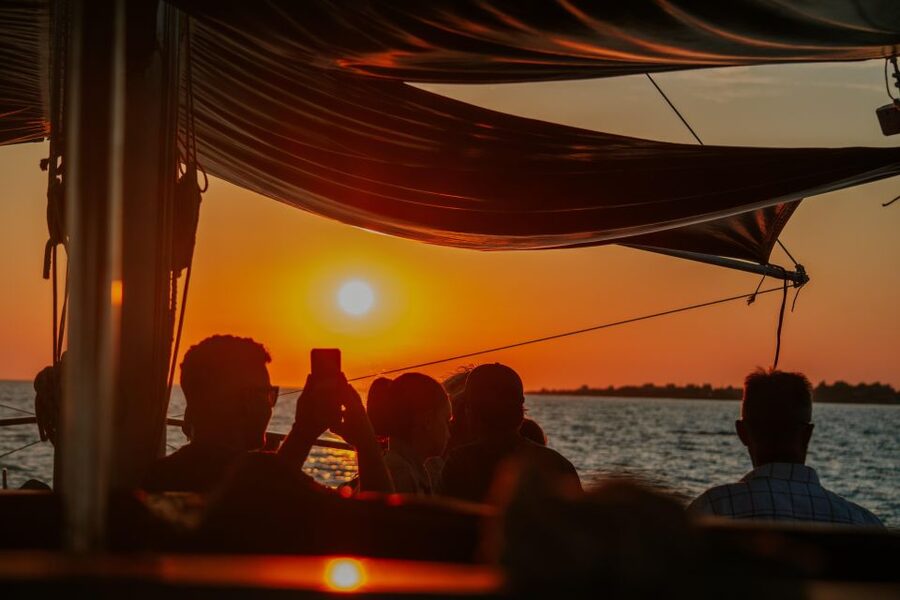 Argostoli: Sunset Cruise with Swim Stops, Dinner, and Wine - Getting Oriented in Argostoli: where the Queen Bee leaves from