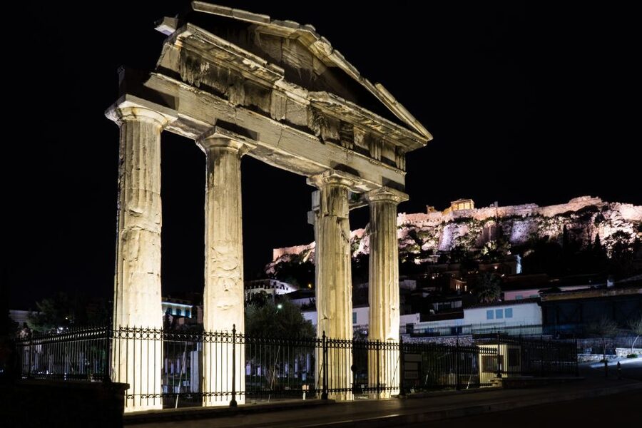 Athens: 2-Hour Highlights Tour by E-Bike After Sunset - Ancient Agora and the Tower of the Winds: your close-up history hits