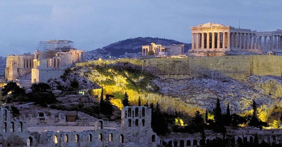 Athens: Acropolis Guided Tour - Meeting point at the Melina Mercouri monument, then off by air-conditioned coach