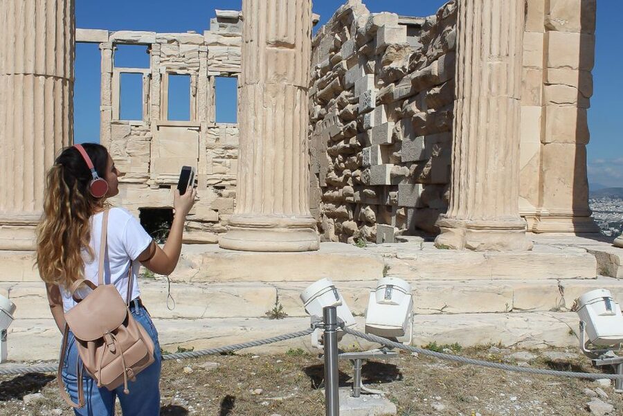 Athens: Acropolis Ticket with Multilingual Audio Guide - Belvedere viewpoint: when the audio shifts from details to perspective