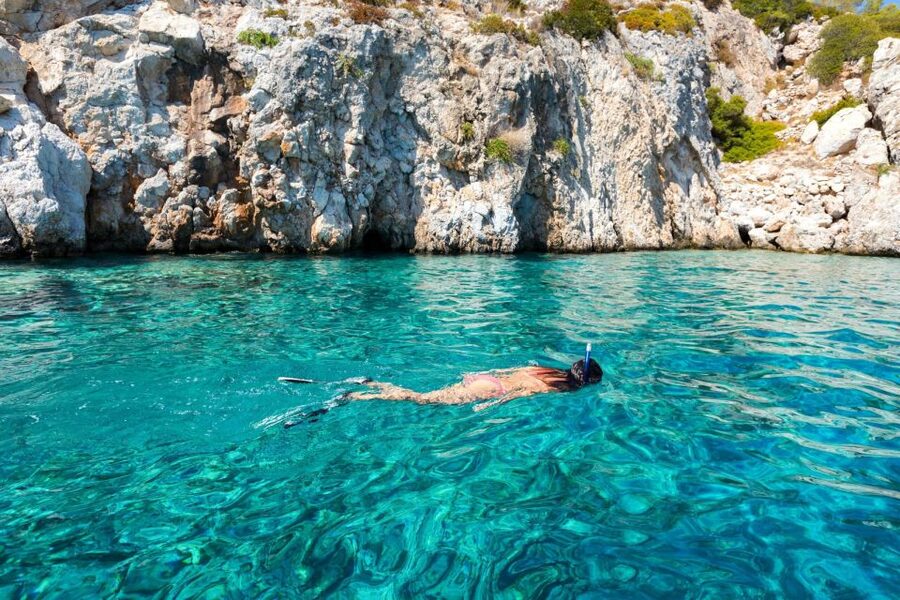 Athens: Aegina, Agistri & Metopi Swimming Cruise with lunch - Boat Comfort: Sun Decks, Shaded Areas, Showers, and Pool Noodles