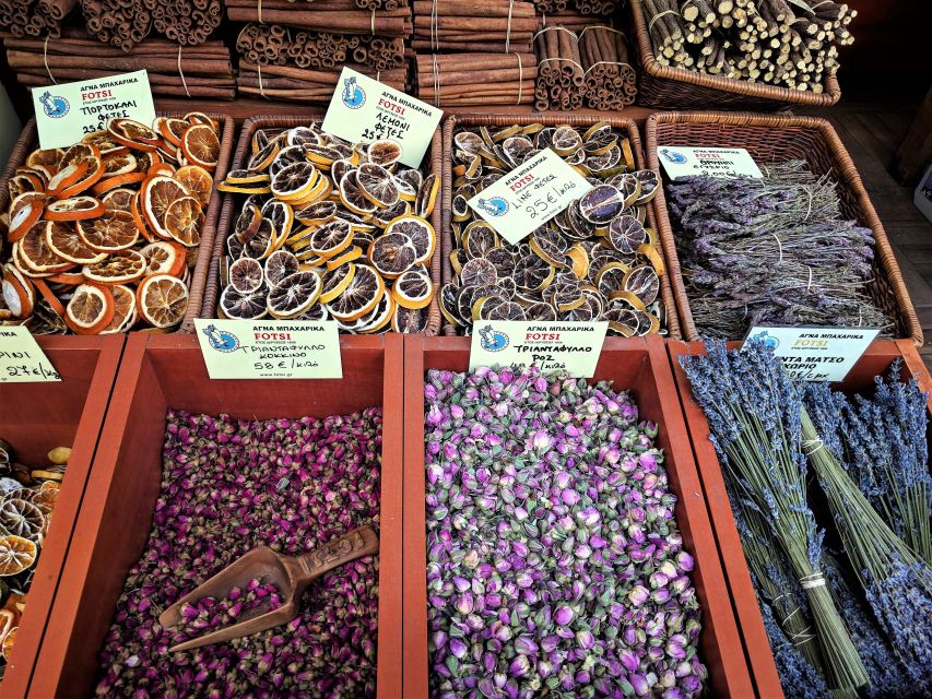 Athens: Authentic Greek Food Walking Tour - Evripidou Food Tastings: Seated Time, Wine or Ouzo, and Desert Payoff