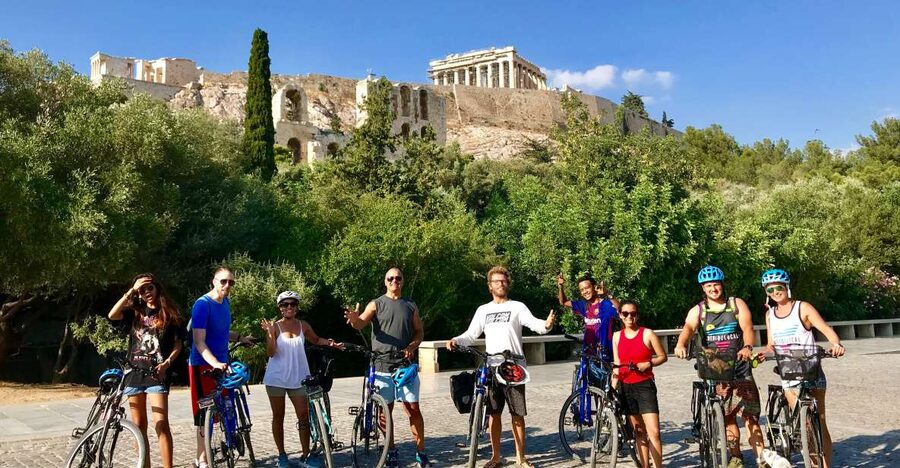 Athens: City Bike tour with Acropolis Visit Option - Optional upgrade: licensed guide time at Acropolis and Parthenon