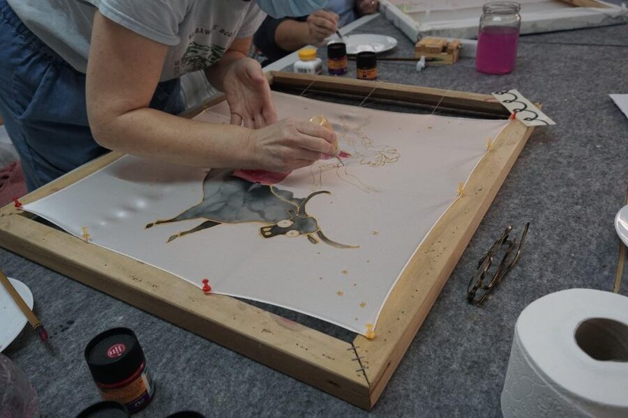 Athens: Create your own Greek Silk Scarf Souvenirs - Why a Hand-Painted Greek Silk Scarf Is a Smarter Athens Souvenir