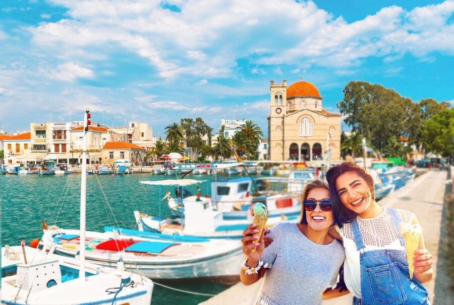 Athens: Guided Day Trip to Aegina Island with Swimming - Aegina Town Free Exploring: Neoclassical Streets and Pistachio Shopping