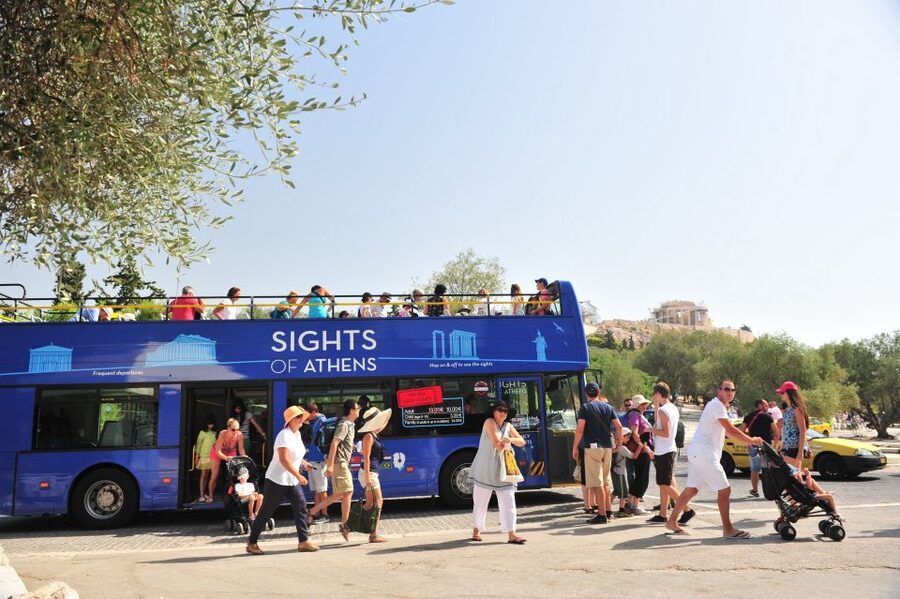 Athens: Hop-on-Hop-off Bus and Cape Sounion Sunset Tour - Your 2-day Athens Blue hop-on hop-off plan across 4 lines