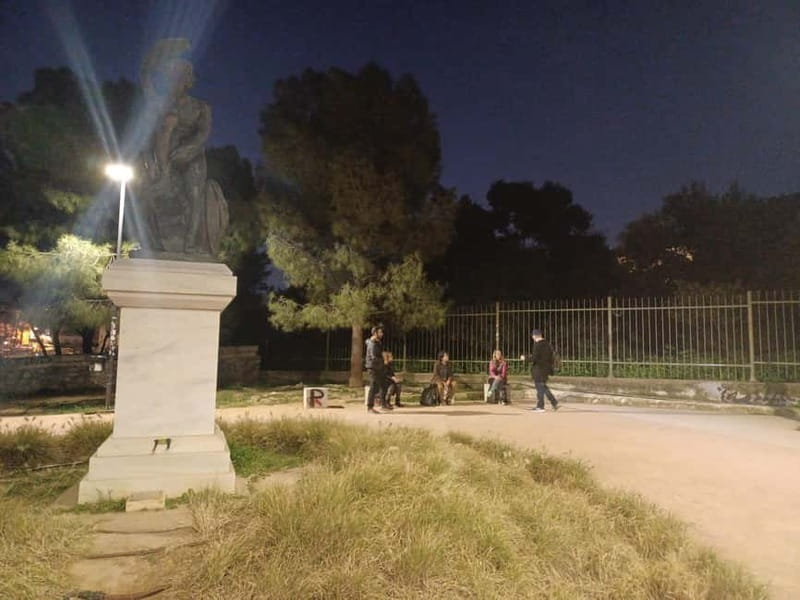 Athens: Horror Mythology Evening Tour with a Guide - Dionysiou Areopagitou to Odeon of Herodes Atticus: the first chills