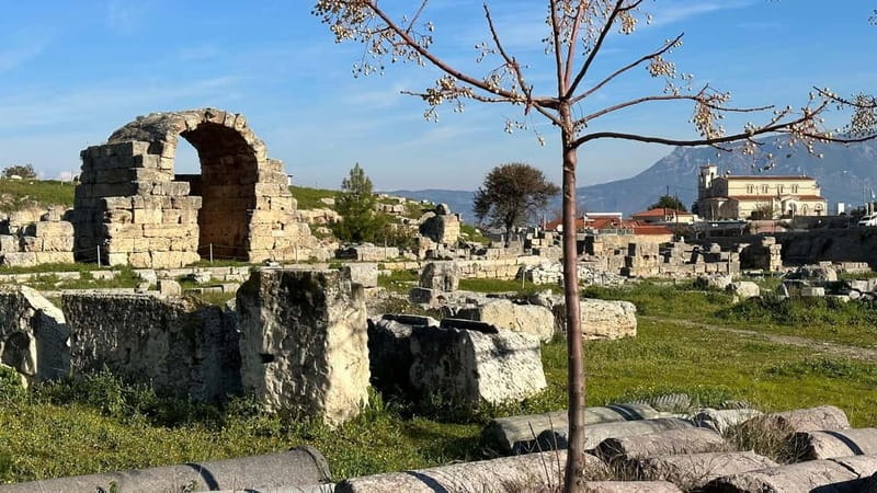 Athens: Letters To Corinthians Apostle Paul Biblical Tour - Corinth Canal engineering, boats, and that coffee pause