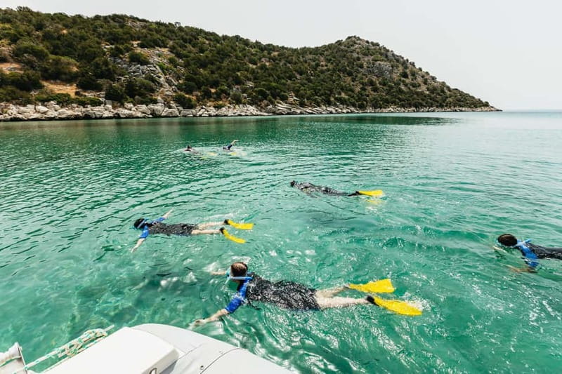 Athens, Nea Makri: Guided Small Group Snorkeling Boat Trip - Meet at Kanelakis Diving Experiences, then you’re on the water fast