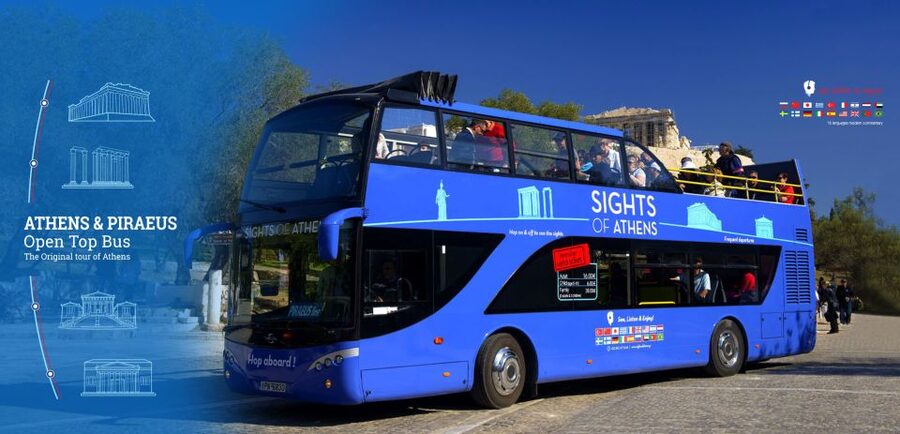 Athens, Piraeus, and Coastline: Blue Hop-On Hop-Off Bus - Onboard Comfort, Audio, Earphones, and Wi-Fi in Real Life
