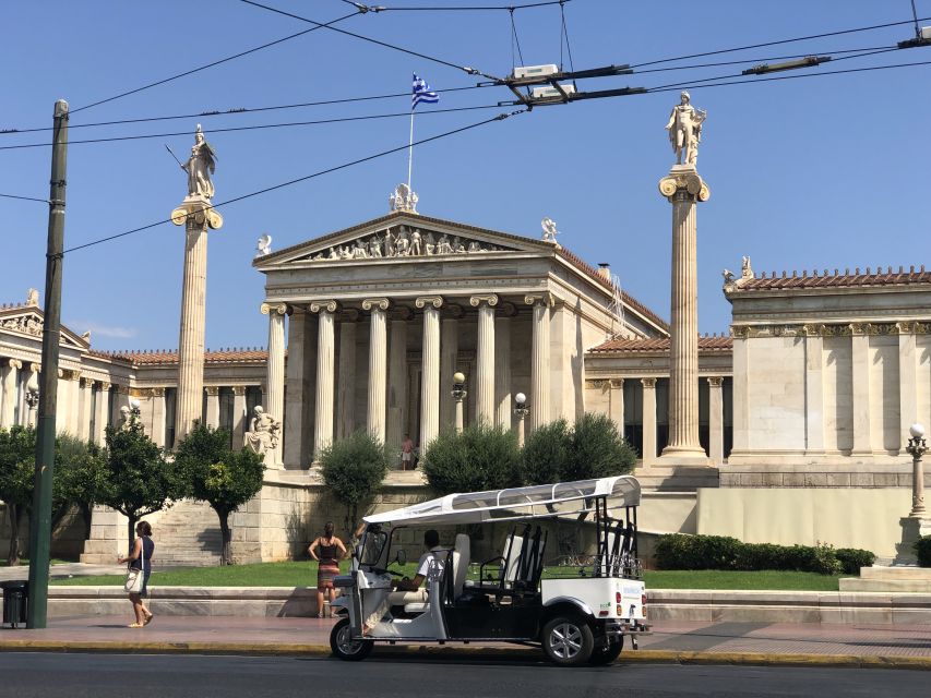 Athens: Private 3-Hour City Tour on Eco-Friendly Tuk Tuk - Athens city center hits: Parliament, Unknown Soldier, Academy, church stops