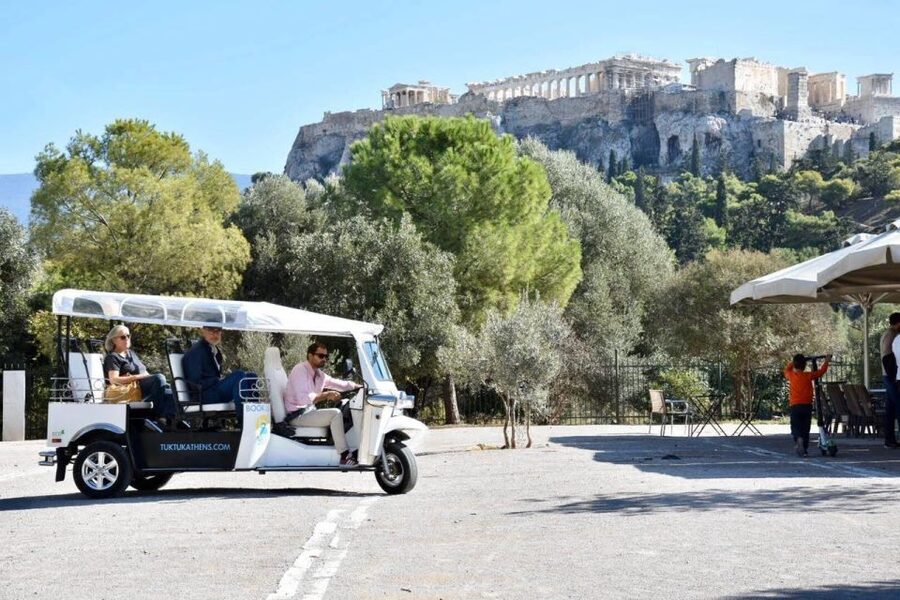 Athens: Private 3-Hour City Tour on Eco-Friendly Tuk Tuk - Plaka walking-and-snacking streets: where the city feels like a movie