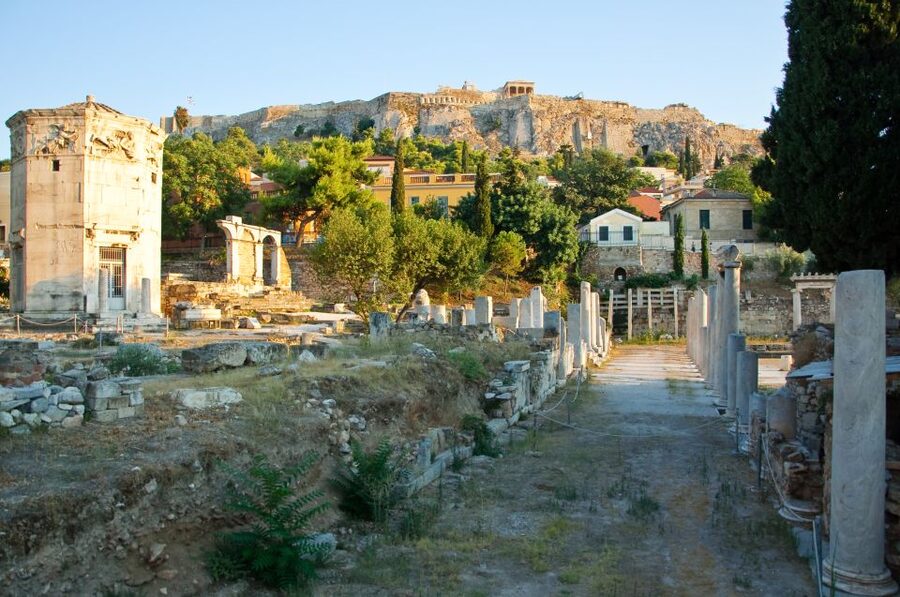 Athens: Roman Agora E-Ticket and Audio Guide - Views over Athens and the route that ties it together