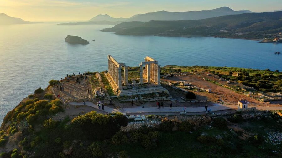 Athens: Sounio Poseidon Temple Athens Riviera Trip, Swimming - The Tavern Stop: Lunch and Dinner Options Close the Loop