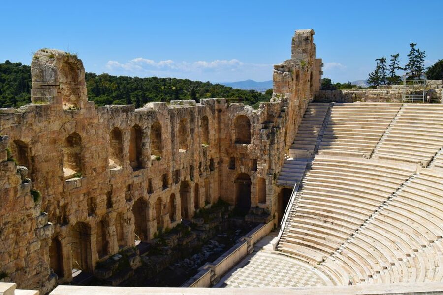 Athens: The Acropolis Guided Walking Tour in German - Theatre of Dionysus: the opening act on ancient seats