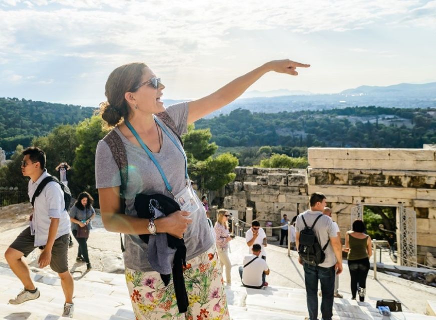 Athens: The Acropolis Walking Group Tour with a French Guide - The monuments start with Theater of Dionysus, then move through myth and medicine