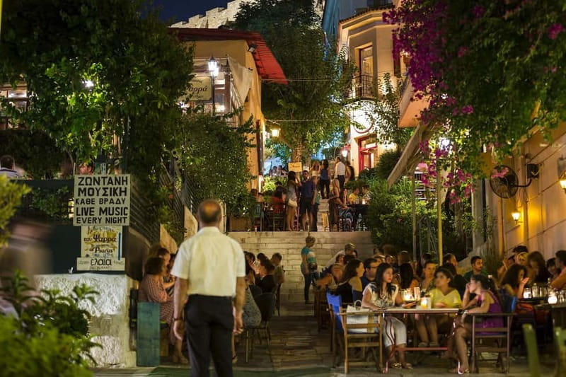 Athens: Traditional Greek Show in Plaka with Dinner - From Your Hotel to Night Views of the Acropolis