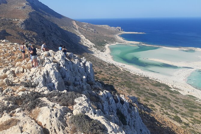 Balos & Falassarna Beach - Jeep Tour with Loungers and Lunch - Balos Lagoon from above: the 18km rough road and a quick viewpoint hike