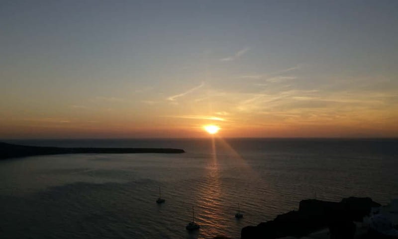 Blue Dome And Oia Sunset Small Group Transfer - The drive that frames the view, Skaros and Imerovigli