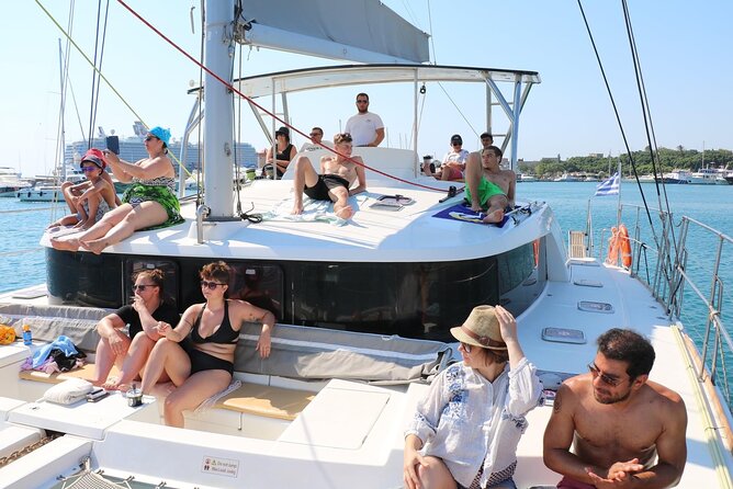 Catamaran Cruises Rhodes - 6 Hours Day Cruise ALL INCLUSIVE - Boat Comfort for a Relaxed Day at Sea