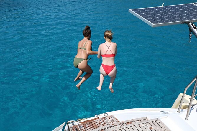 Catamaran Cruises Rhodes - 6 Hours Day Cruise ALL INCLUSIVE - First Swim Stop: Anthony Quinn Bay for 60 Minutes of Water Time