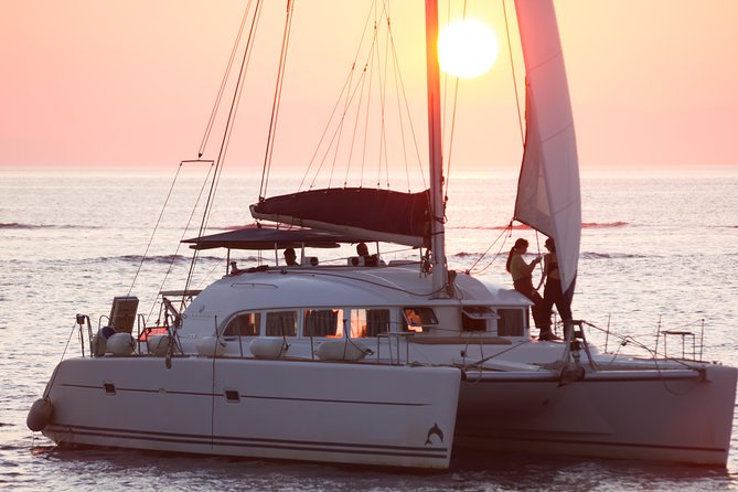 Catamaran Day & Sunset Cruises with meals Drinks and transportation - Weather and Ride Comfort: Mykonos Wind Changes the Plan