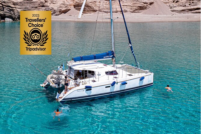 Catamaran Full-Day of Milos and Poliegos With Lunch & BBQ - Key highlights worth planning for