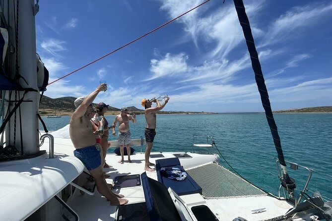 Catamaran Semi Cruise Paros Antiparos includes Food and Drinks - Quick hits: what makes this Paros Antiparos catamaran day work