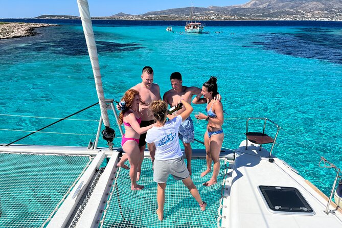 Catamaran Semi Cruise Paros Antiparos includes Food and Drinks - Stop 1 Antiparos: secluded beaches, bay hopping, and Tom Hanks Villa photos