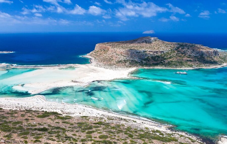 Chania Areas/Kalyves:Gramvousa Island & Balos,Boat Tkt Extra - How the day trip works: pickup, Kissamos break, then ferry to Gramvousa